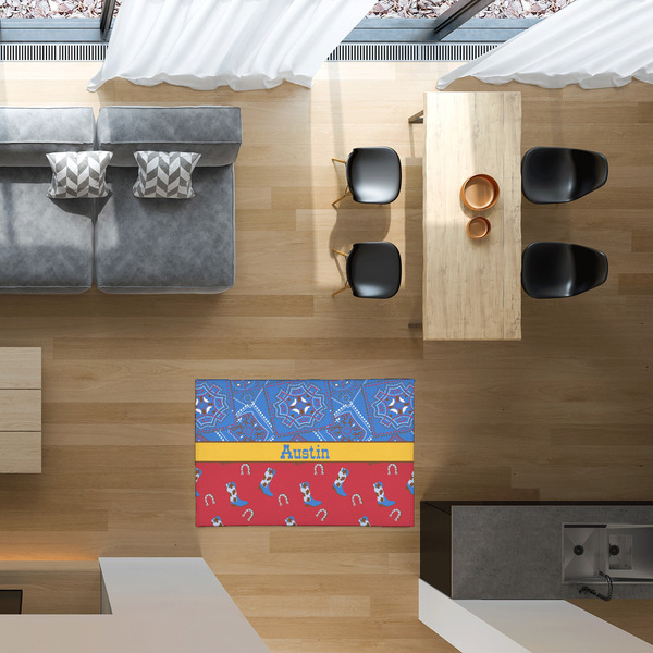 Cowboy 2'x3' Indoor Area Rugs - IN CONTEXT