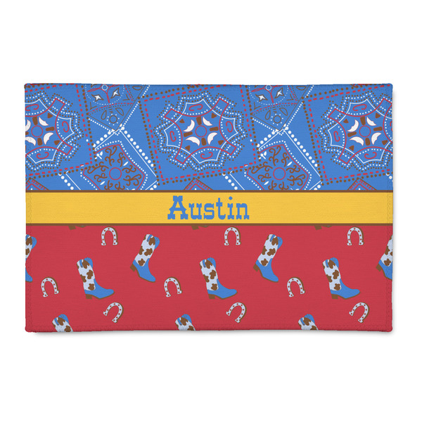 Custom Cowboy 2' x 3' Indoor Area Rug (Personalized)