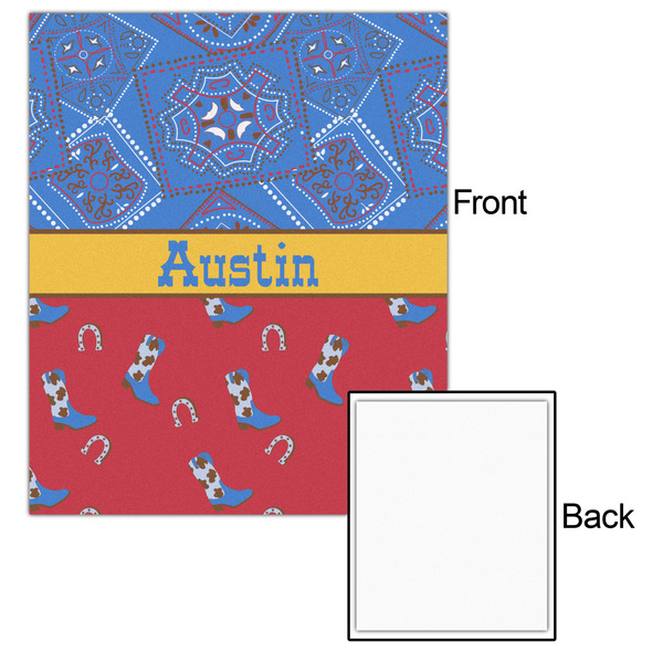 Cowboy 20x24 - Matte Poster - Front & Back