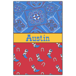 Cowboy Wood Print - 20x30 (Personalized)