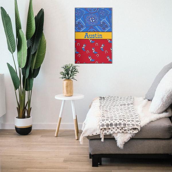 Cowboy 20x30 Wood Print - In Context