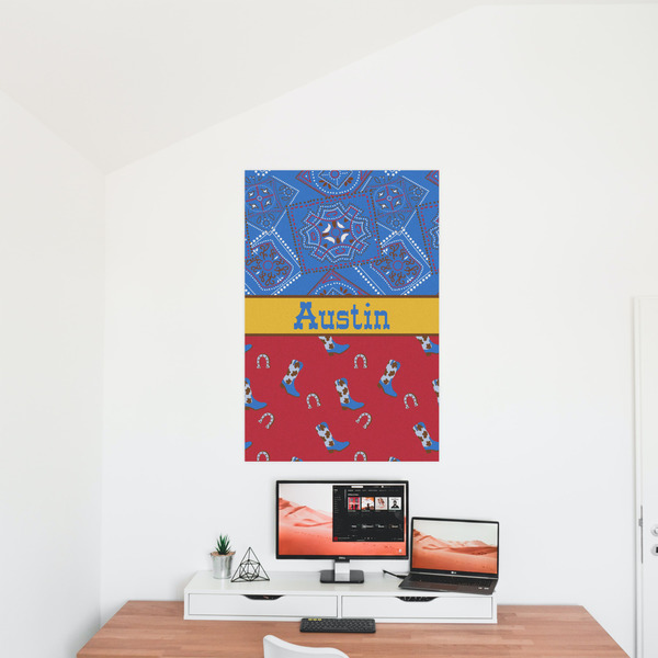 Cowboy 24x36 - Matte Poster - On the Wall