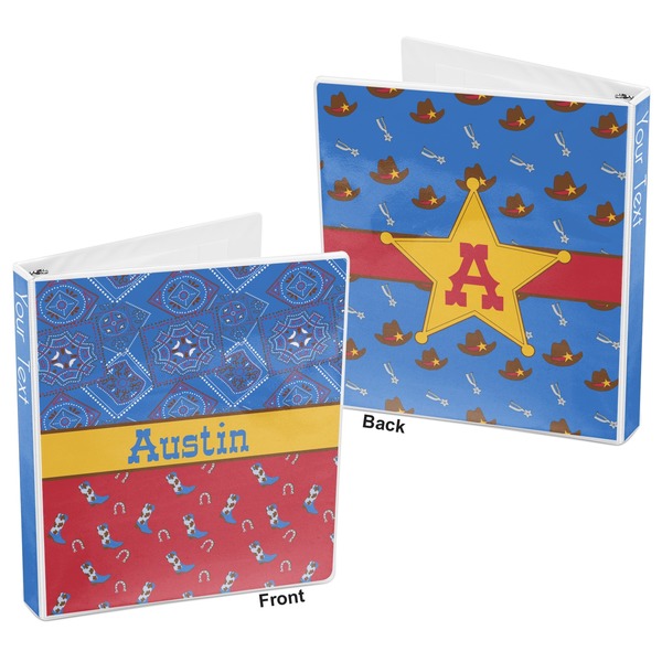 Cowboy 3-Ring Binder Front and Back