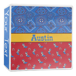 Cowboy 3-Ring Binder - 2 inch (Personalized)