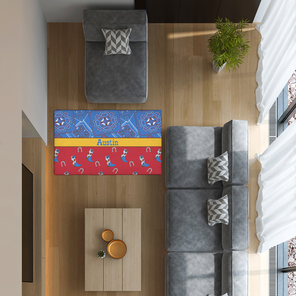 Cowboy 3'x5' Indoor Area Rugs - IN CONTEXT