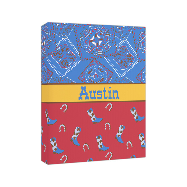 Cowboy 8x10 - Canvas Print - Angled View