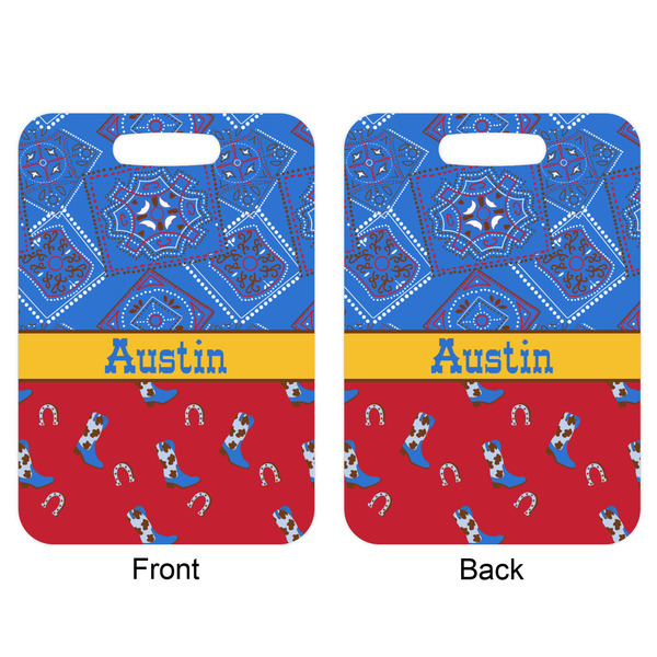 Cowboy Aluminum Luggage Tag (Front + Back)