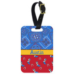 Cowboy Metal Luggage Tag w/ Name or Text
