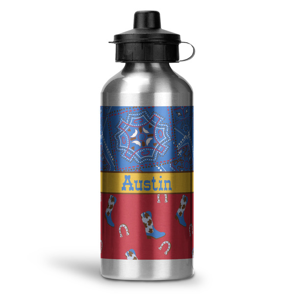 Custom Cowboy Water Bottles - 20 oz - Aluminum (Personalized)