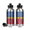 Cowboy Aluminum Water Bottle - Front and Back