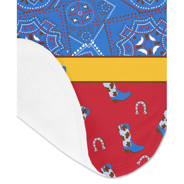 Cowboy Baby Bib - AFT detail