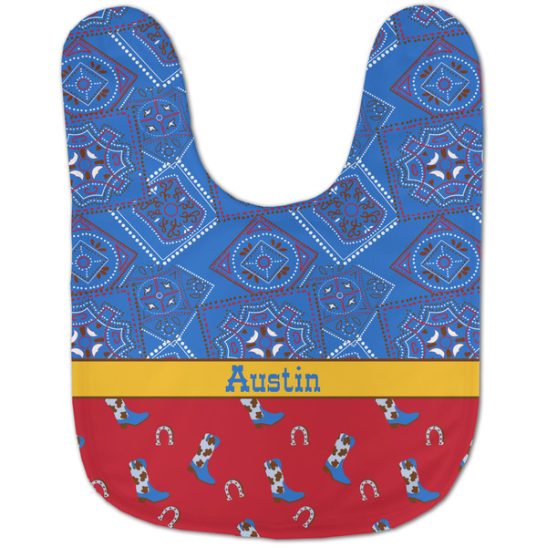 Cowboy Baby Bib - AFT flat