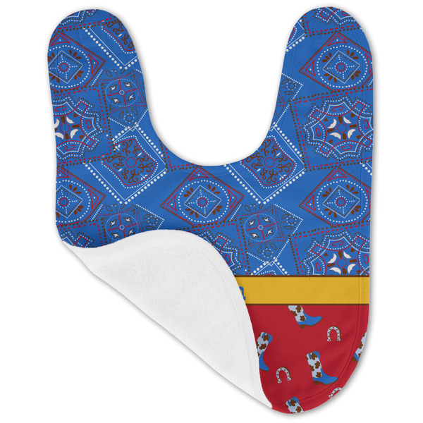 Cowboy Baby Bib - AFT folded