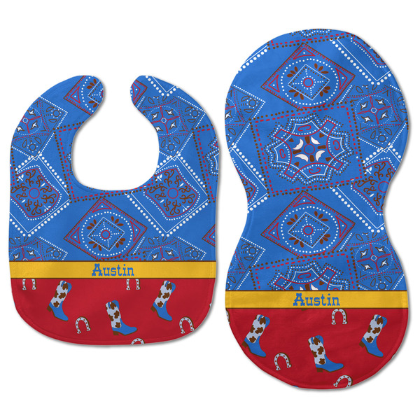 Cowboy Baby Bib & Burp Set - Approval (new bib & burp)