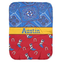 Cowboy Baby Swaddling Blanket (Personalized)