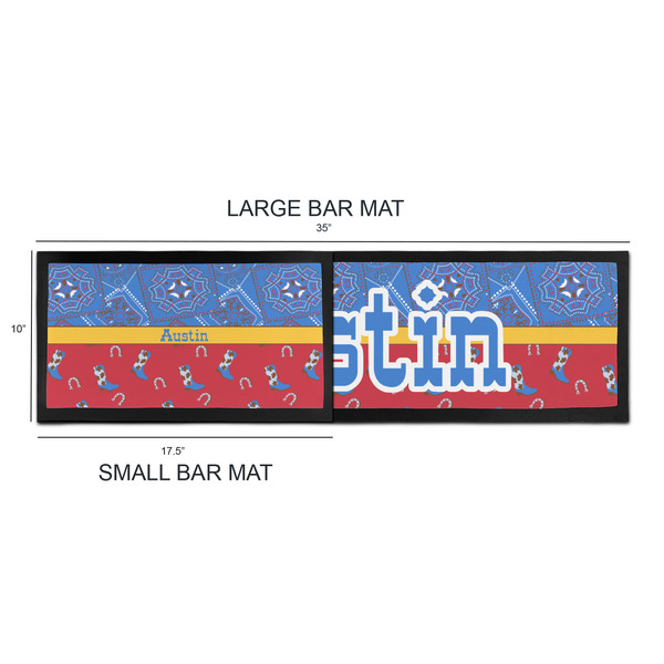 Cowboy Bar Mats - Sizing Chart