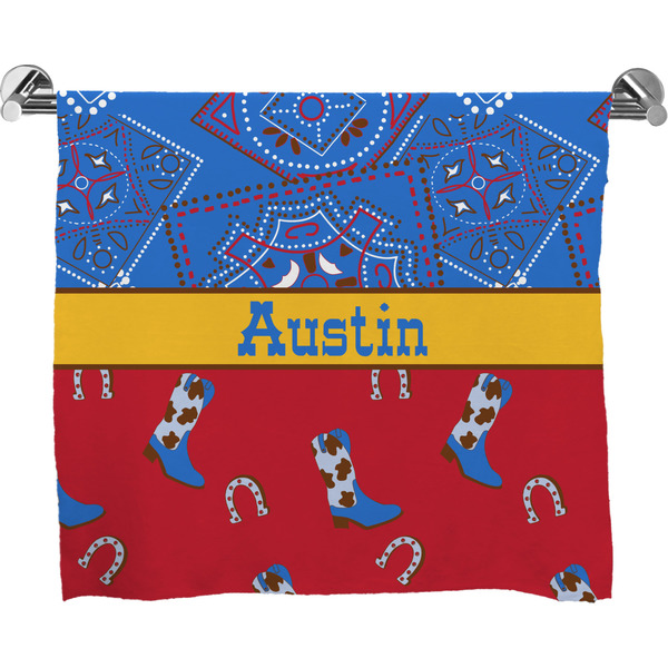 Custom Cowboy Bath Towel (Personalized)