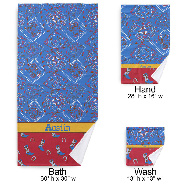 Cowboy Bath Towel Sets - 3-piece - Approval