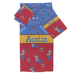 Cowboy Bath Towel Set - 3 Pcs (Personalized)