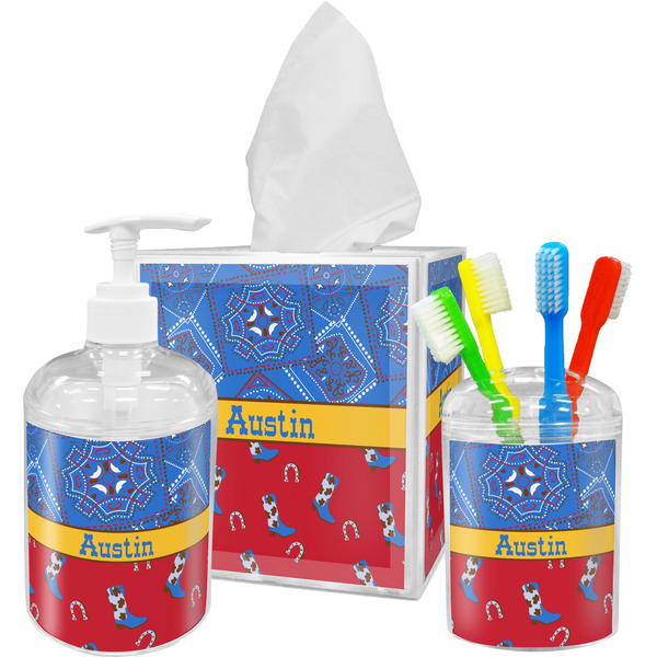 Cowboy Bathroom Accessories Set (Personalized)