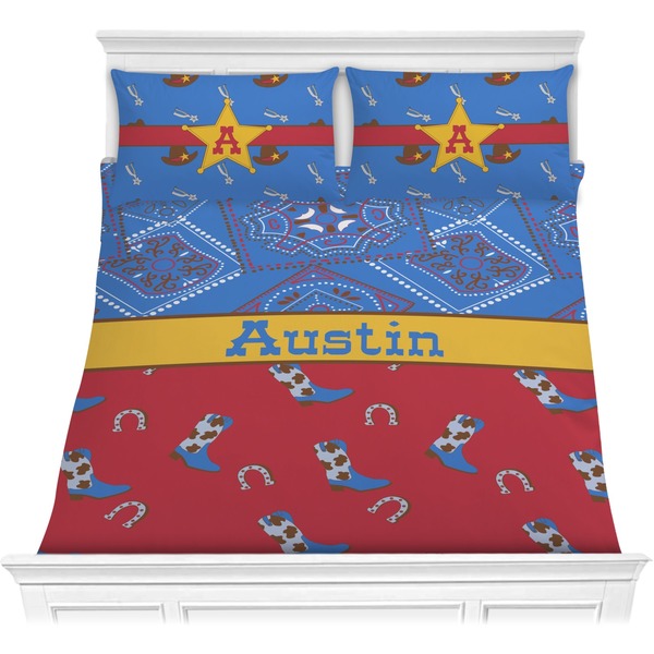 Custom Cowboy Comforter Set - Full / Queen (Personalized)