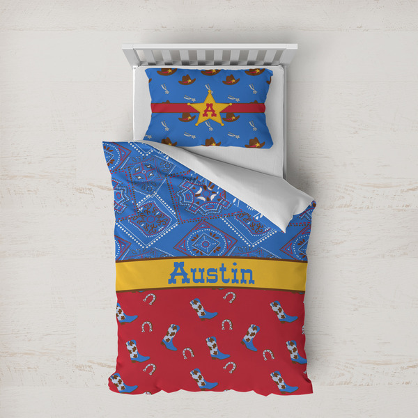 Custom Cowboy Duvet Cover Set - Twin XL (Personalized)