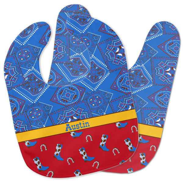 Custom Cowboy Baby Bib w/ Name or Text