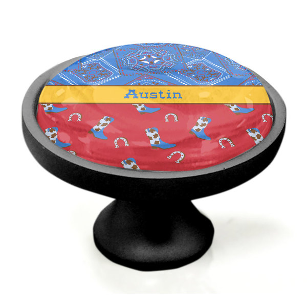 Cowboy Black Custom Cabinet Knob (Side)