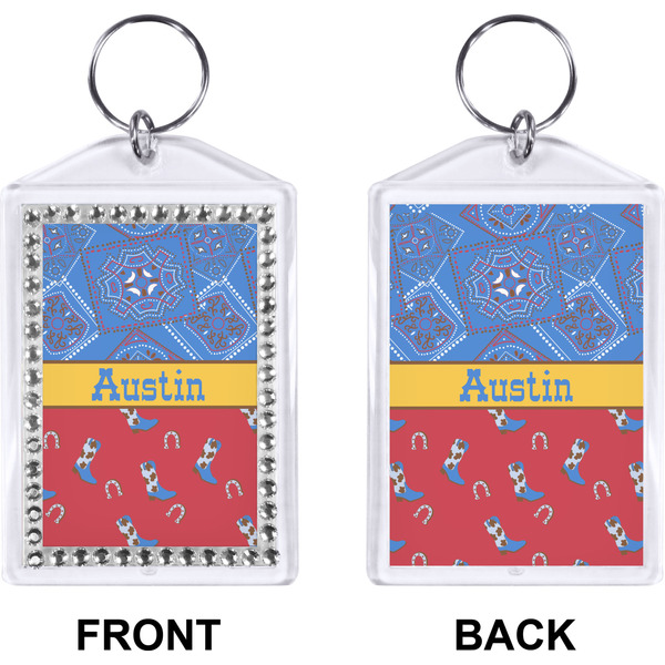 Cowboy Bling Keychain (Front + Back)