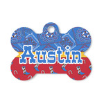 Cowboy Bone Shaped Dog ID Tag - Small (Personalized)