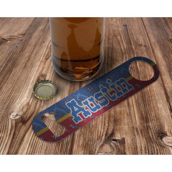 Cowboy Bottle Opener - In Use