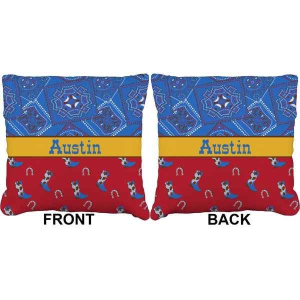 Cowboy Burlap Pillow Approval