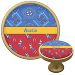 Cowboy Cabinet Knob - Gold (Personalized)