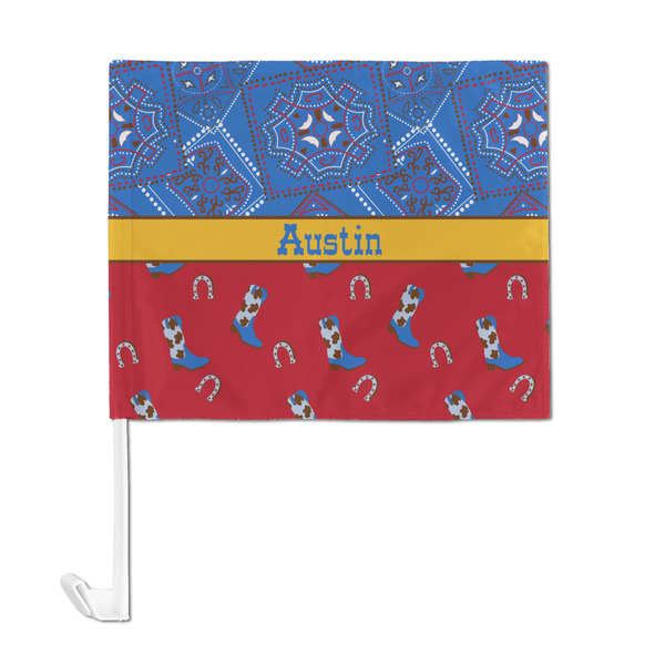 Cowboy Car Flag - Large - FRONT