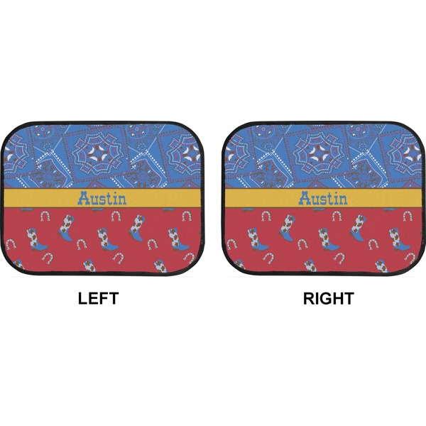 Cowboy Car Floor Mats (Back Seat) (Approval)