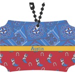 Cowboy Rear View Mirror Ornament (Personalized)