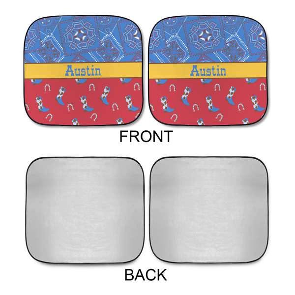 Cowboy Car Sun Shades - APPROVAL