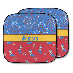 Cowboy Car Sun Shade - Two Piece (Personalized)