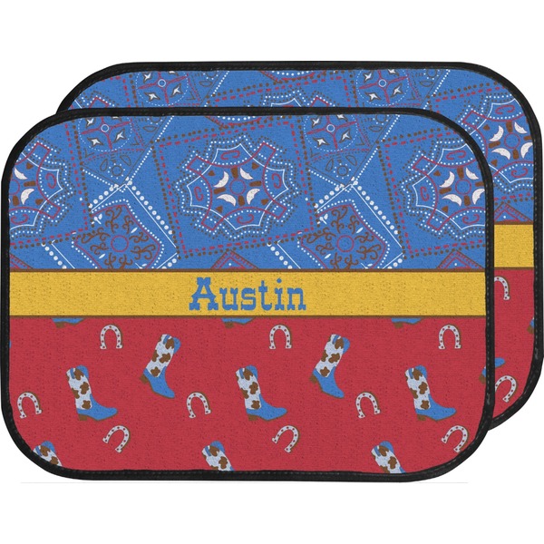 Cowboy Custom Car Floor Mats (Back Seat)