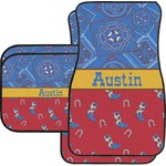 Cowboy Car Floor Mats Set - 2 Front & 2 Back (Personalized)
