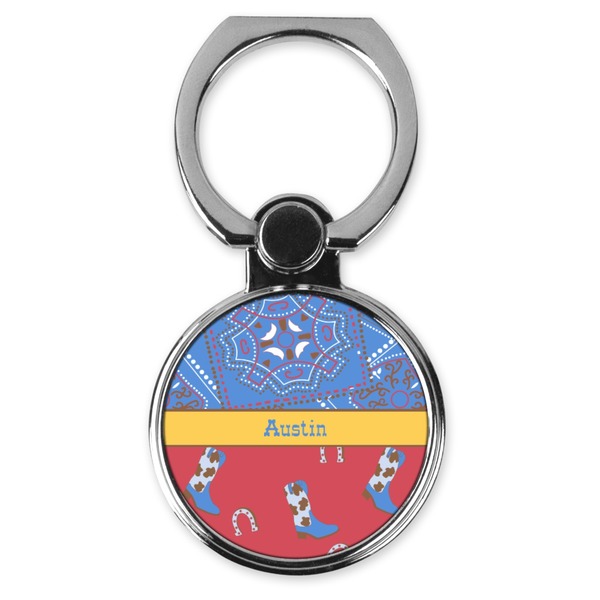 Custom Cowboy Cell Phone Ring Stand & Holder (Personalized)