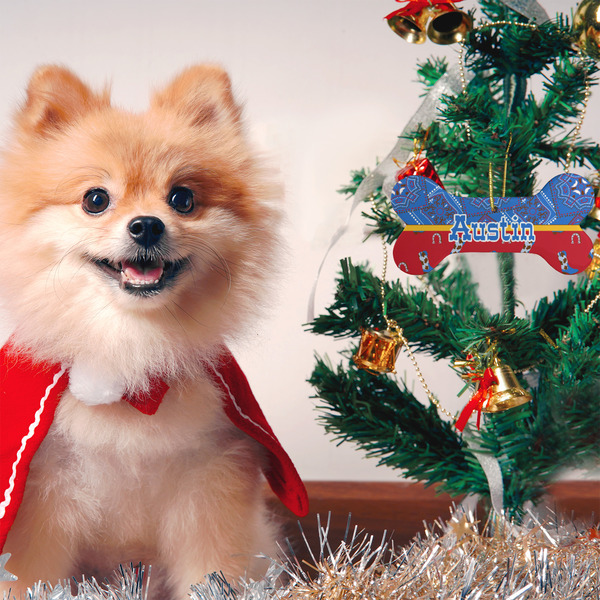 Cowboy Ceramic Flat Ornament - Bone (LIFESTYLE)