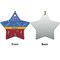 Cowboy Ceramic Flat Ornament - Star Front & Back (APPROVAL)