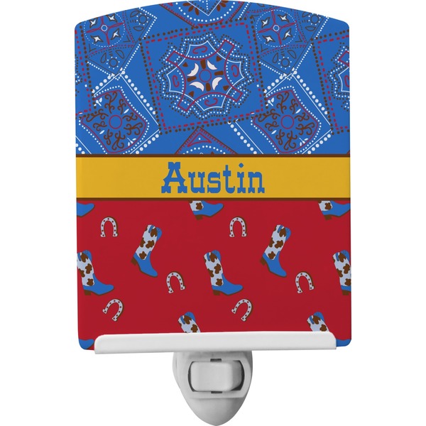 Custom Cowboy Ceramic Night Light (Personalized)