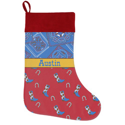 Cowboy Holiday Stocking w/ Name or Text