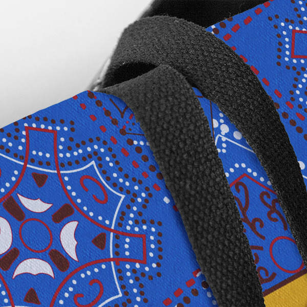 Cowboy Closeup of Tote w/Black Handles