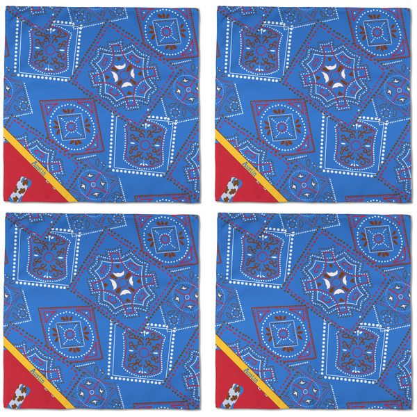 Cowboy Cloth Napkins - Personalized Dinner (APPROVAL) Set of 4