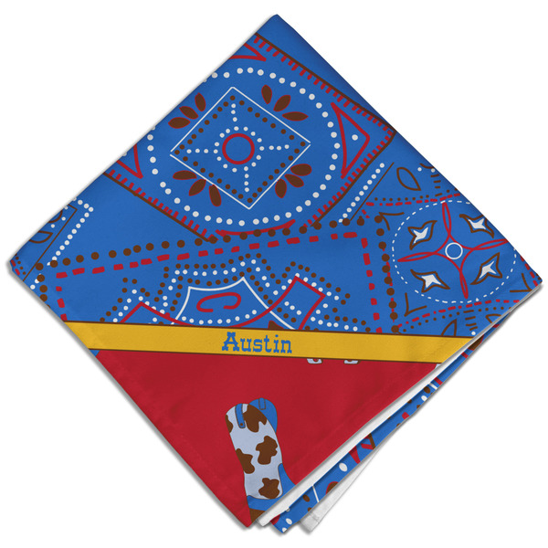 Cowboy Cloth Napkins - Personalized Dinner (Folded Four Corners)