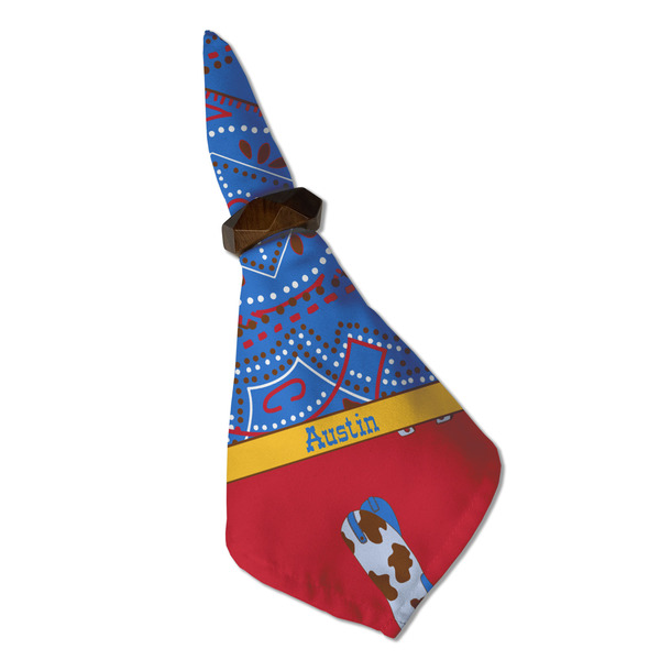 Cowboy Cloth Napkins - Personalized Dinner (Folded in Ring) (MAIN)