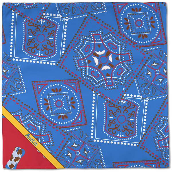 Cowboy Cloth Napkins - Personalized Dinner (Full Open)